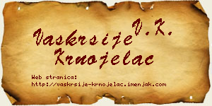 Vaskrsije Krnojelac vizit kartica